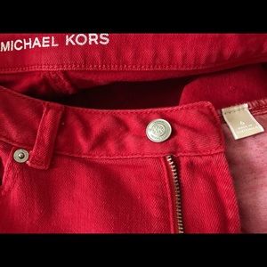 KORS Michael Kors Red Skinny Jeans